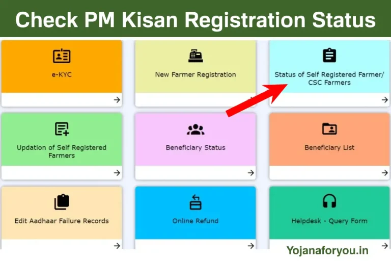 pm kisan status of self registered farmer 